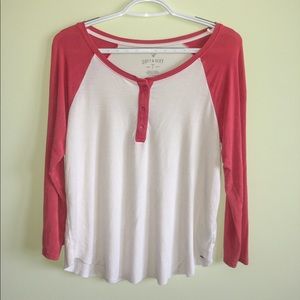 American Eagle Soft & Sexy Baseball/Raglan Tee